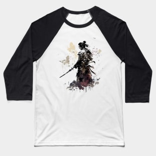 Samurai Ink  Timeless Sumi-e Art Baseball T-Shirt